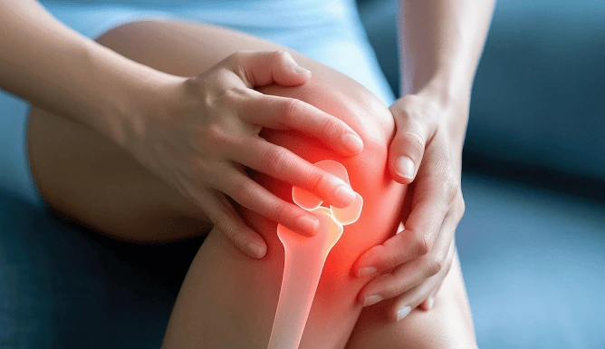 Active Australian applying Arthryon cream to knee